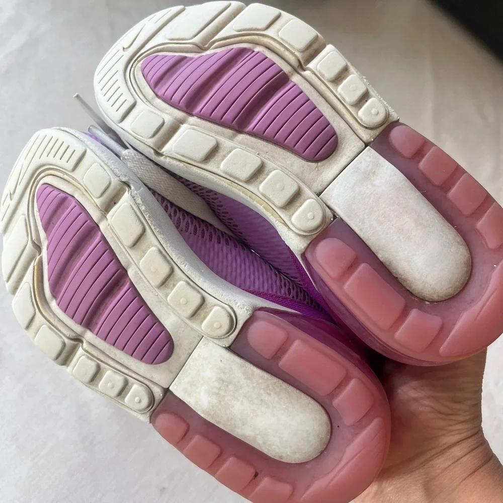Nike Air Max 270 Kids Purple Pink White Athletic Sneakers AO2372-501 Size 11C